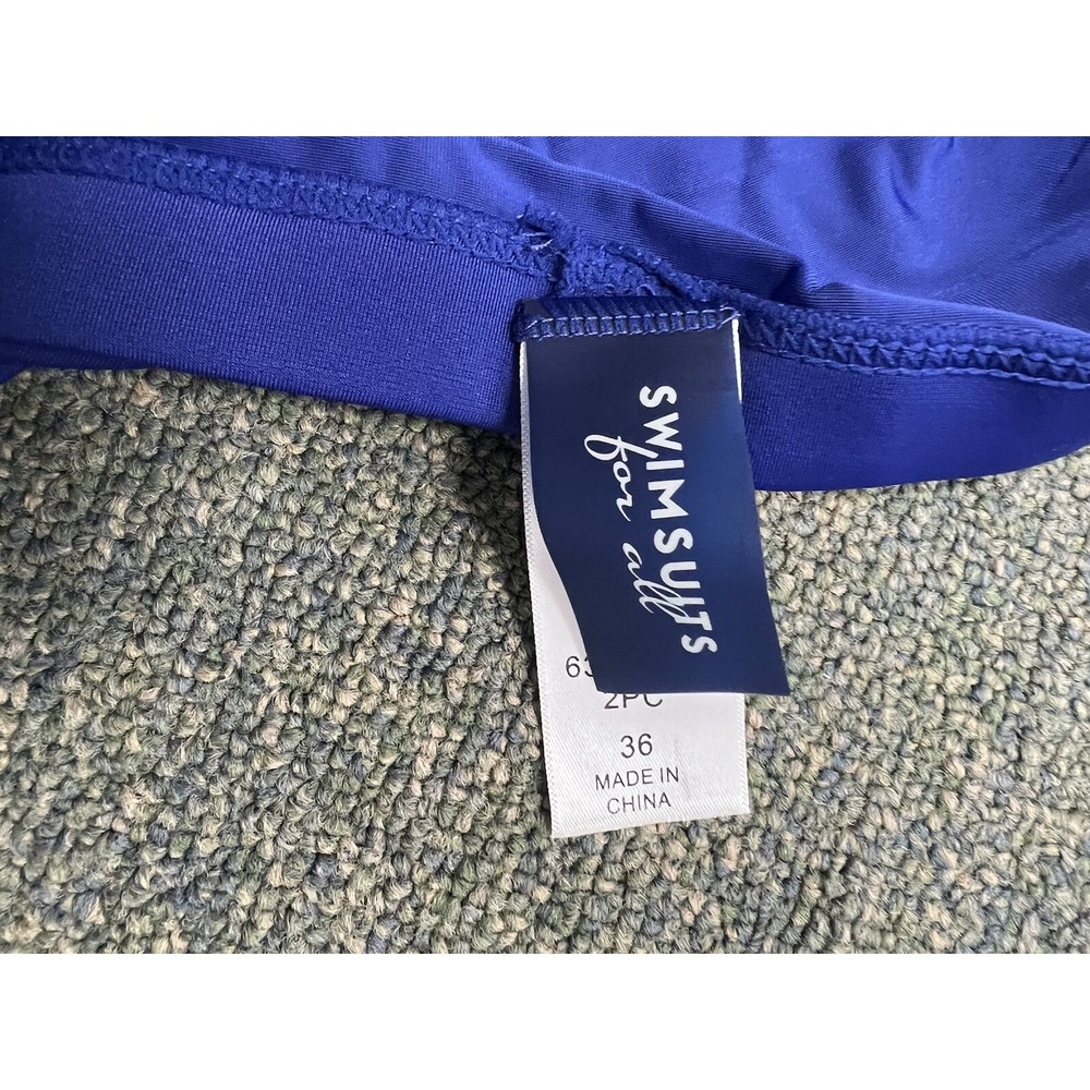 NWT Swimsuits for All Two Piece Tankini Vacation Swim dress Size 36 plus Womens - Picture 8 of 14